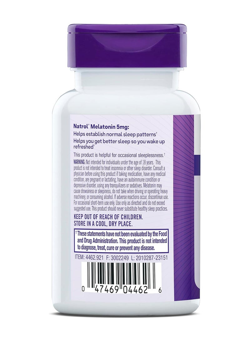 Natrol Sleep Melatonin 5mg - 60 Tablets Packaging May Vary - Image 5